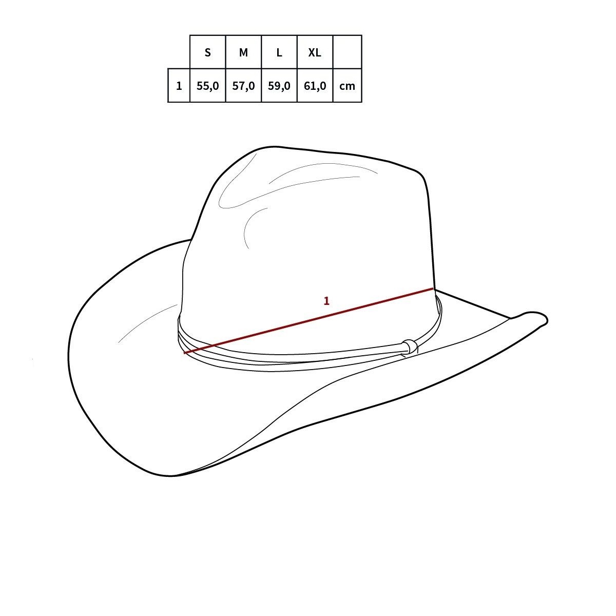 Klobouk US GI Rip Stop tabulka