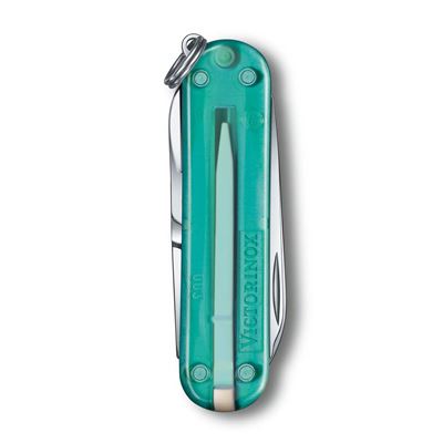 Coltello tascabile CLASSIC SD 58 mm trasparente TROPICAL SURF VICTORINOX 0.6223.T24G 4