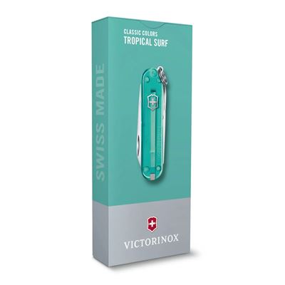 Coltello tascabile CLASSIC SD 58 mm trasparente TROPICAL SURF VICTORINOX 0.6223.T24G 3