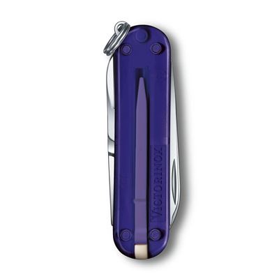 Coltello tascabile CLASSIC SD 58 mm trasparente PERSIAN INDIGO VICTORINOX 0.6223.T29G 4