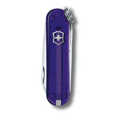 Coltello tascabile CLASSIC SD 58 mm trasparente PERSIAN INDIGO VICTORINOX 0.6223.T29G 2