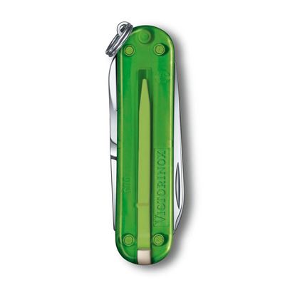Coltellino tascabile CLASSIC SD 58 mm trasparente GREEN TEA VICTORINOX 0.6223.T41G 4