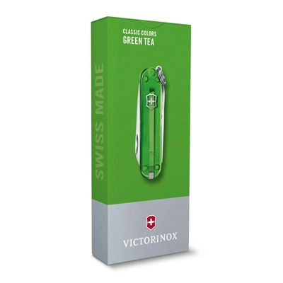 Coltellino tascabile CLASSIC SD 58 mm trasparente GREEN TEA VICTORINOX 0.6223.T41G 3