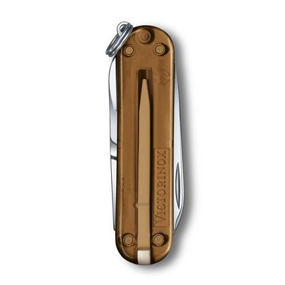 Coltellino tascabile CLASSIC SD 58 mm trasparente CHOCOLATE FUDGE VICTORINOX 0.6223.T55G 4