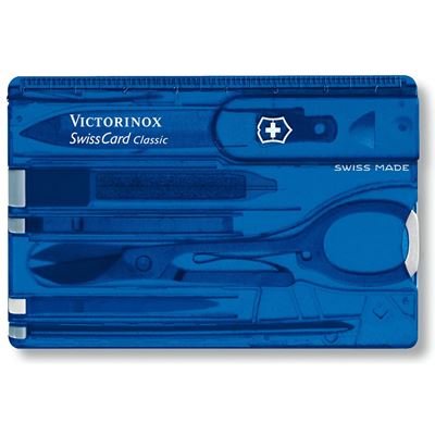 Carta SwissCard CLASSIC BLU trasparente