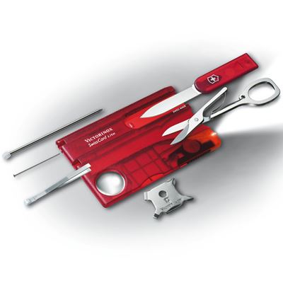 Carta SwissCard LITE ROSSA trasparente VICTORINOX 0.7300.T 2