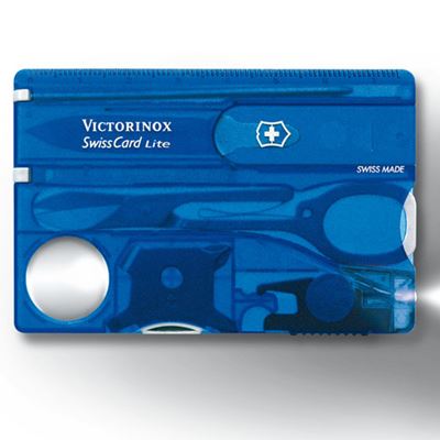 Carta SwissCard LITE BLU trasparente