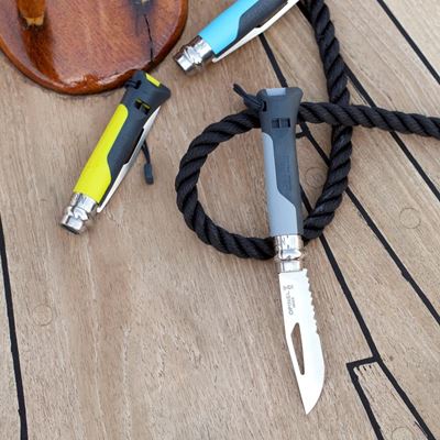 Coltello VRI INOX No.08 OUTDOOR lama combinata VERDE OPINEL 001715 2