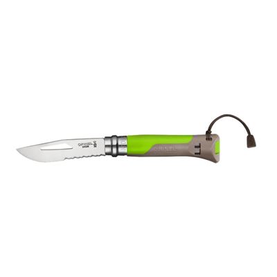 Coltello VRI INOX No.08 OUTDOOR lama combinata VERDE