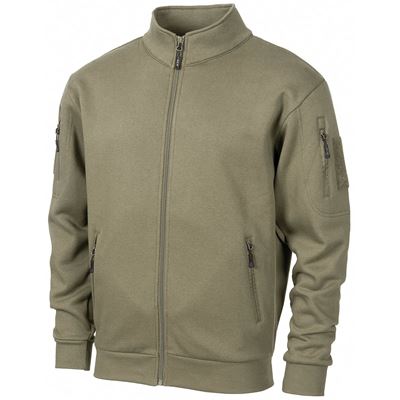 Felpa con zip TACTICAL VERDE