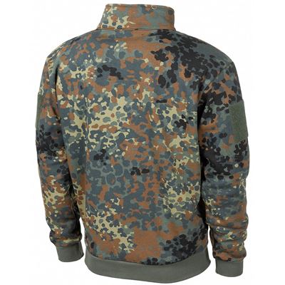 Felpa con zip TACTICAL mimetica FLECKTARN MFH 00630V 2