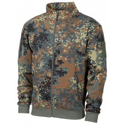 Felpa con zip TACTICAL mimetica FLECKTARN
