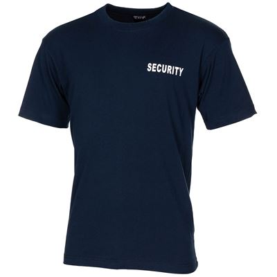 Maglietta SECURITY a maniche corte BLU