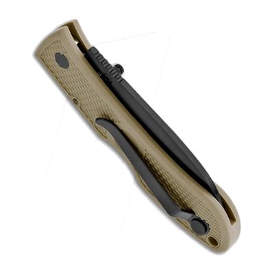 Coltello pieghevole DOZIER HUNTER lama liscia NERO/COYOTE BROWN KA-BAR 01-4062CB 2