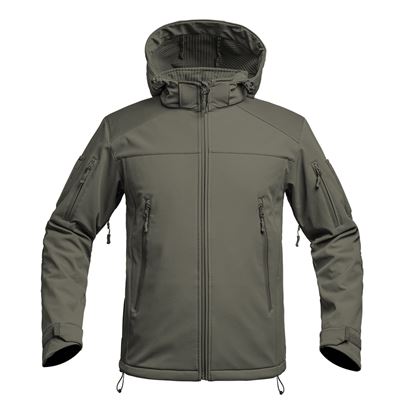 Giacca FIGHTER V2 softshell con cappuccio VERDE