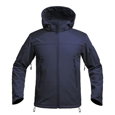 Giacca FIGHTER V2 softshell con cappuccio BLU
