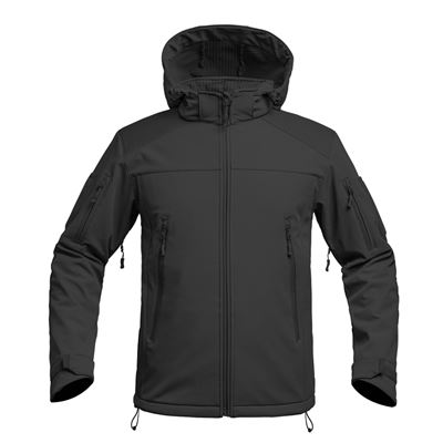 Giacca FIGHTER V2 softshell con cappuccio NERA