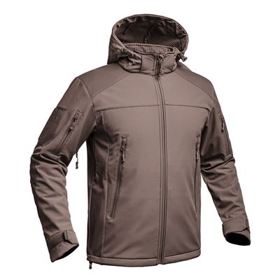 Giacca FIGHTER V2 softshell con cappuccio MARRONE A10 EQUIPMENT 01.201619 4