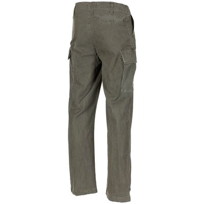 Pantaloni BW stile moleskin prelavati STONEWASHED VERDI  01121P 2
