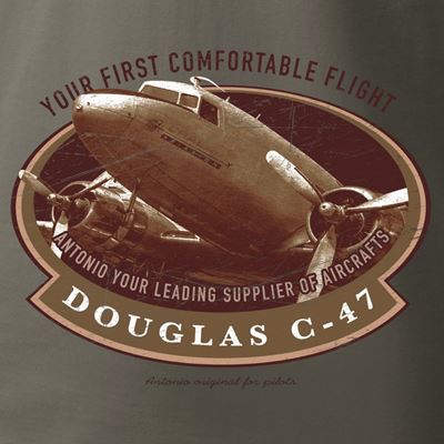Maglietta Douglas C-47 SKYTRAIN GRIGIOVERDE ANTONIO® 011405 3
