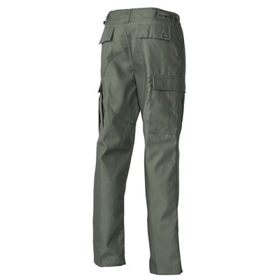 Pantaloni US taglio BDU cuciti VERDI MFH 01294B 3