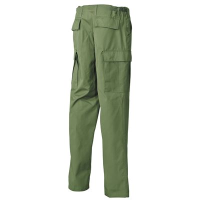 Pantaloni US taglio BDU rip-stop VERDI MFH 01334B 2
