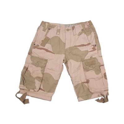 Pantaloncini TRINITY lavati 3-COL DESERT