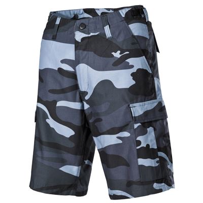 Pantaloncini taglio americano BDU con tasche laterali SKY BLUE CAMO