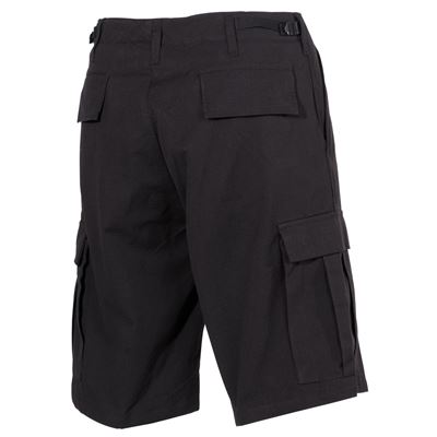 Pantaloncini BDU rip-stop taglio americano NERI MFH 01512A 3