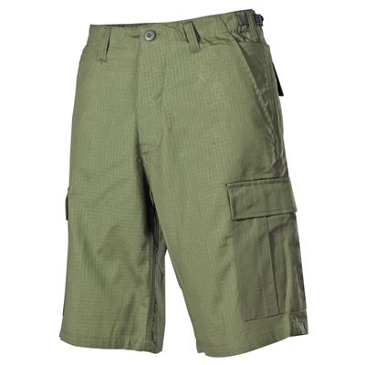 Pantaloncini US taglio BDU rip-stop VERDI