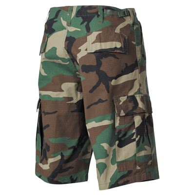 Pantaloncini US taglio BDU rip-stop lavati WOODLAND MFH 01512S 3