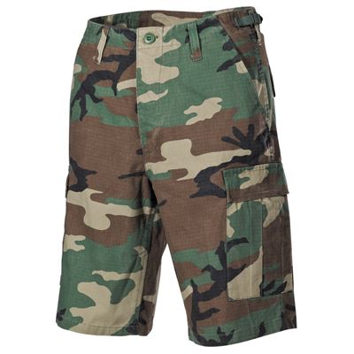 Pantaloncini US taglio BDU rip-stop lavati WOODLAND