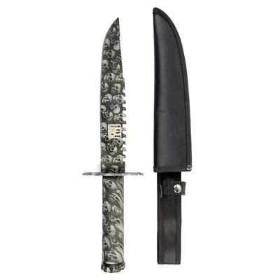 Coltello con lama fissa SURVIVAL LEBKY per la sopravvivenza con fodero
