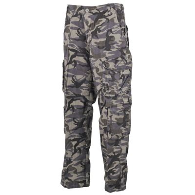 Pantaloni VINTAGE DEFENSE lavati COMBAT CAMO