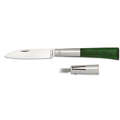 Coltello a serramanico PENKNIFE PISTON con lama liscia VERDE