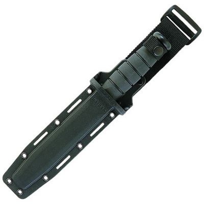 Coltello FIGHTING/UTILITY lama seghettata NERO KA-BAR 02-1214 2