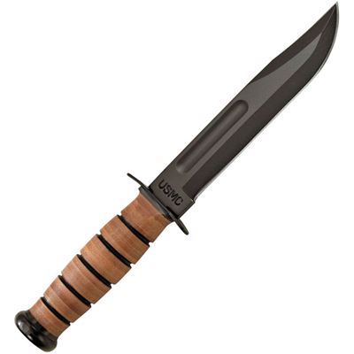 Coltello U.S.M.C. lama liscia NERO