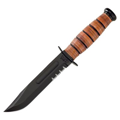 Coltello U.S.ARMY lama seghettata NERO