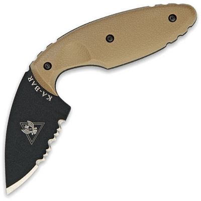 Coltello Ka-Bar TDI LAW ENFORCEMENT lama dentellata COYOTE BROWN