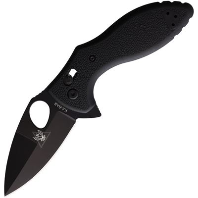 Coltello pieghevole TDI CROSSBAR lama liscia NERO