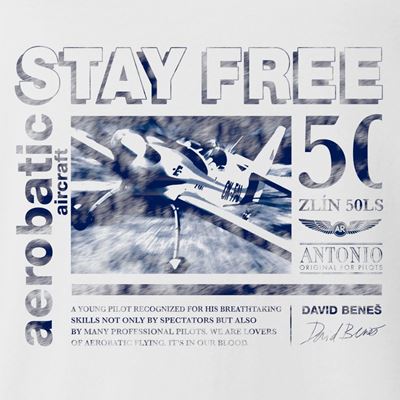 Maglietta STAY FREE BIANCA ANTONIO® 0214631 4