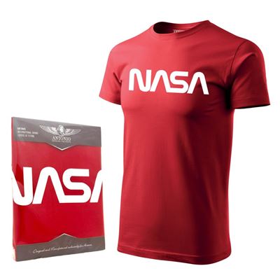 Maglietta con il logo della NASA ROSSA