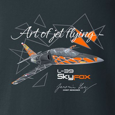 Maglietta con l'aereo da combattimento leggero L-39 SKYFOX GRIGIA ANTONIO® 0214991 2