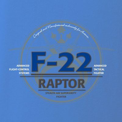 Maglietta F-22 RAPTOR BLU ANTONIO® 0313015 2