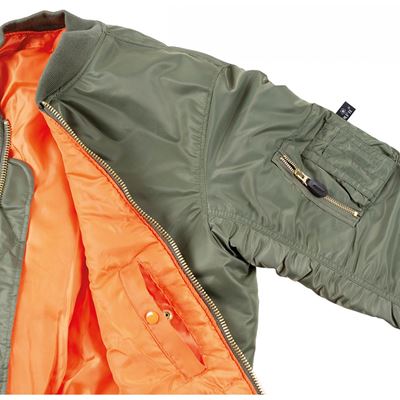 Giacca BOMBER US MA1 VERDE MFH 03552B 3