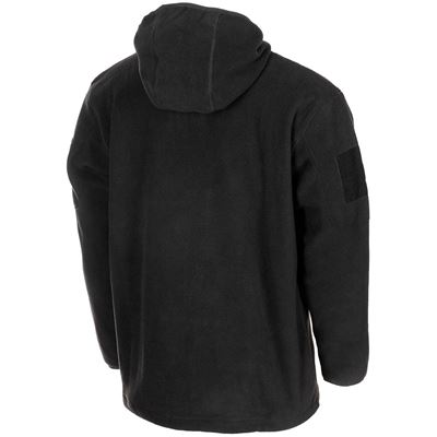 Felpa FLEECE con cappuccio e zip TACTICAL NERA MFH 03861A 3