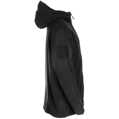 Felpa FLEECE con cappuccio e zip TACTICAL NERA MFH 03861A 2