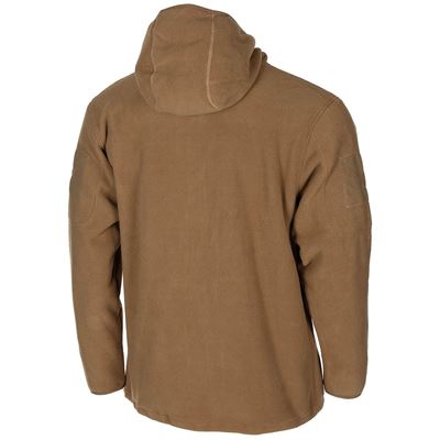 Felpa FLEECE con cappuccio e zip TACTICAL COYOTE MFH 03861R 3