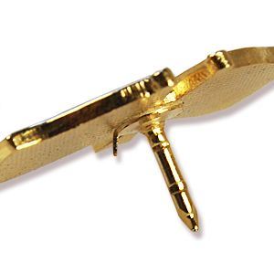 Distintivo con bandiera sventolante dell'amicizia Repubblica Ceca x UE  044181 3