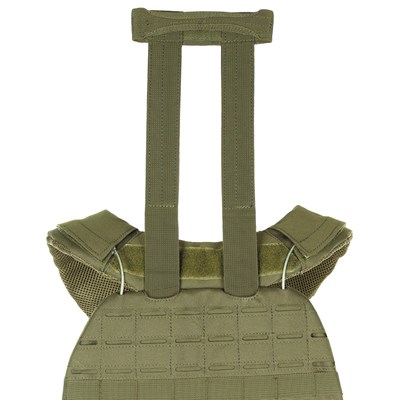 Gilet tattico con sistema di sgancio LASER MOLLE VERDE MFH 04623B 2